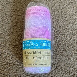 Pink Decorative Mesh Roll